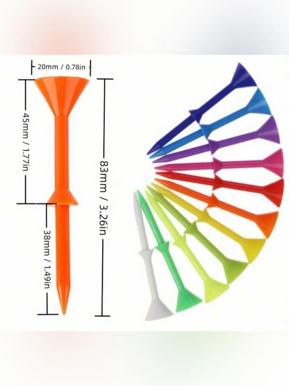 Colorful Golf Tees - Multi Color Pack by